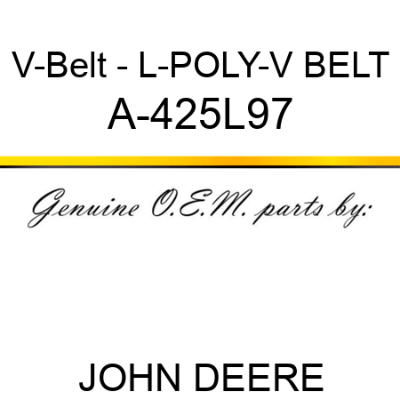 V-Belt - L-POLY-V BELT A-425L97