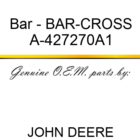 Bar - BAR-CROSS A-427270A1