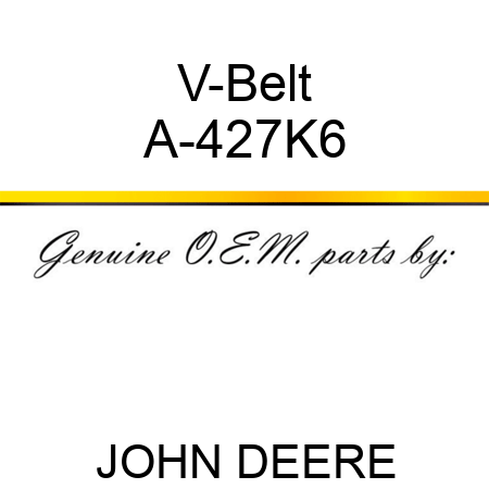V-Belt A-427K6