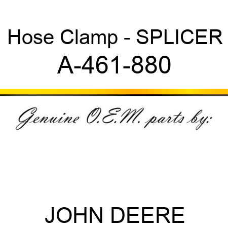 Hose Clamp - SPLICER A-461-880