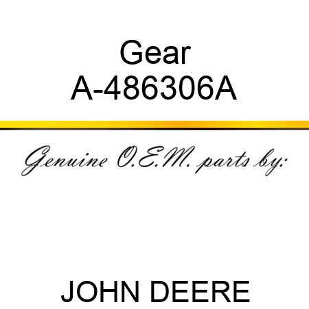 Gear A-486306A