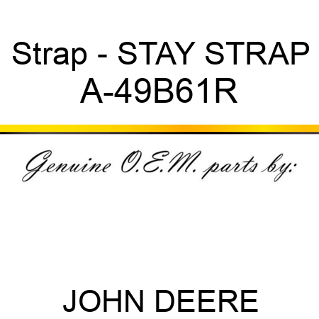 Strap - STAY STRAP A-49B61R
