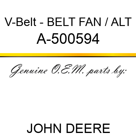 V-Belt - BELT, FAN / ALT A-500594