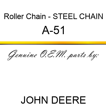 Roller Chain - STEEL CHAIN A-51