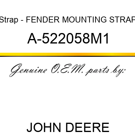 Strap - FENDER MOUNTING STRAP A-522058M1