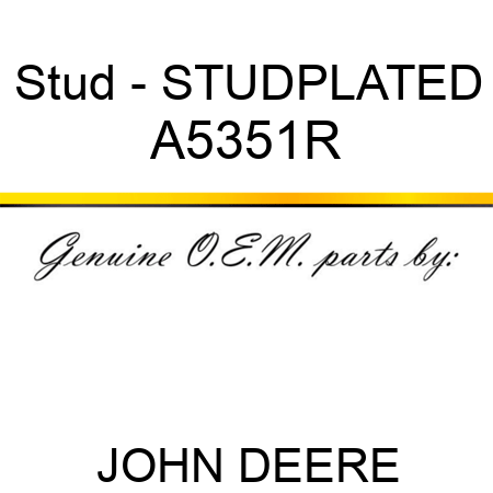 Stud - STUD,PLATED A5351R