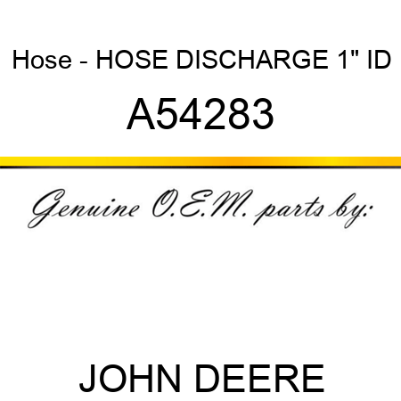 Hose - HOSE, DISCHARGE 1