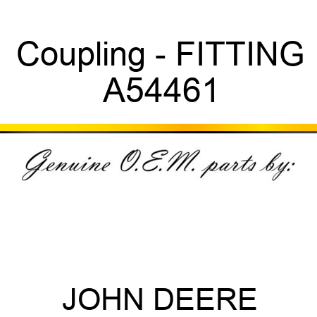 Coupling - FITTING A54461
