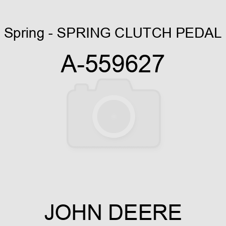Spring - SPRING, CLUTCH PEDAL A-559627