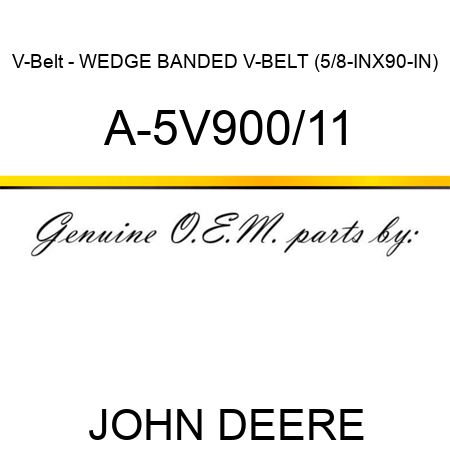 V-Belt - WEDGE BANDED V-BELT (5/8-INX90-IN) A-5V900/11