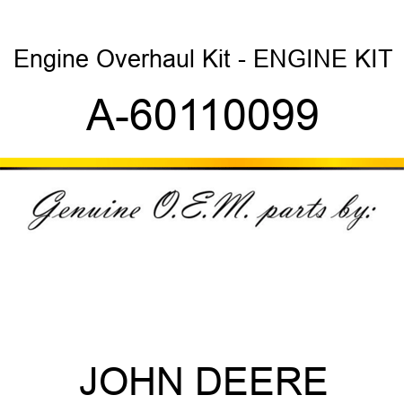 Engine Overhaul Kit - ENGINE KIT A-60110099