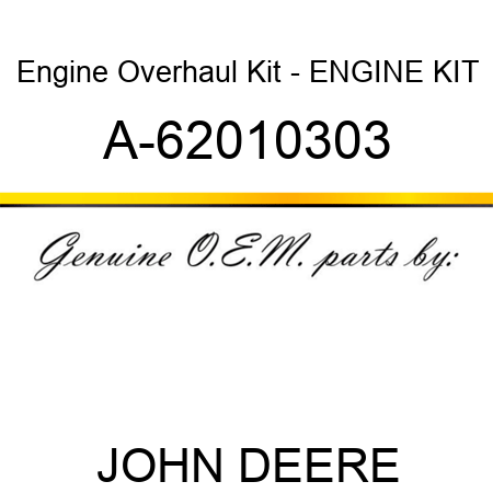 Engine Overhaul Kit - ENGINE KIT A-62010303