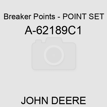 Breaker Points - POINT SET A-62189C1