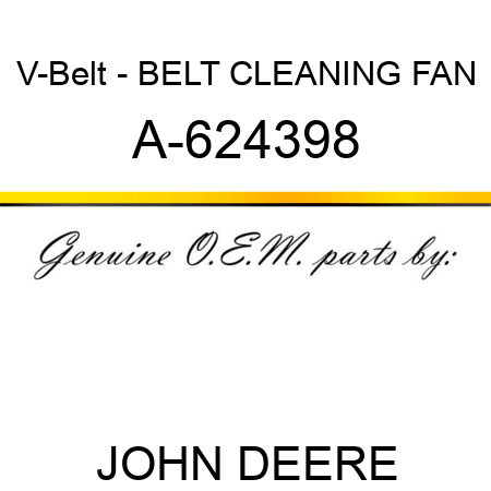 V-Belt - BELT, CLEANING FAN A-624398