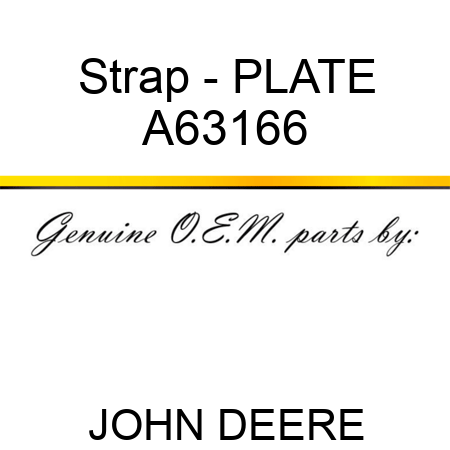 Strap - PLATE A63166