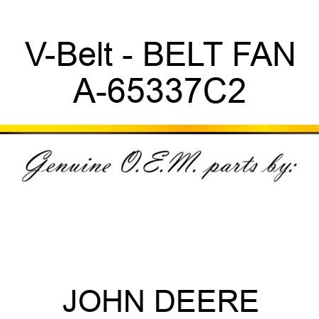 V-Belt - BELT, FAN A-65337C2