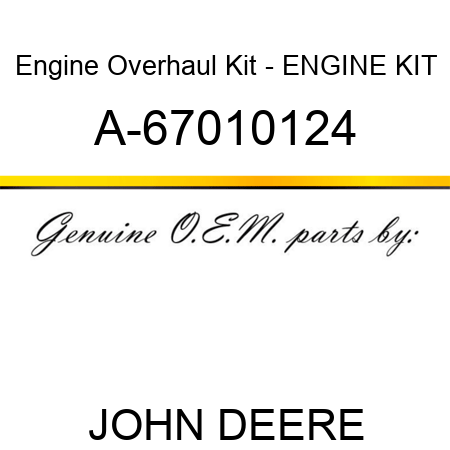 Engine Overhaul Kit - ENGINE KIT A-67010124