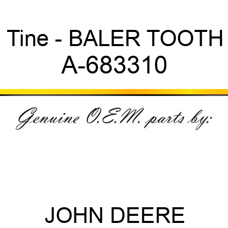 Tine - BALER TOOTH A-683310