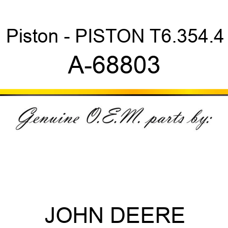Piston - PISTON, T6.354.4 A-68803