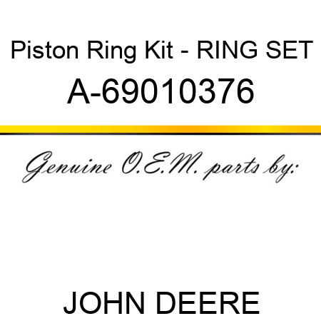 Piston Ring Kit - RING SET A-69010376