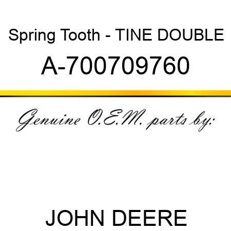 Spring Tooth - TINE, DOUBLE A-700709760