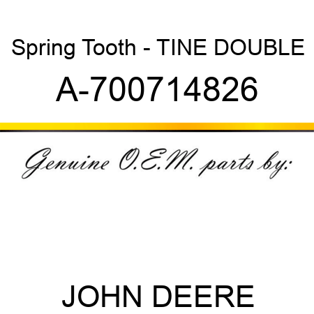 Spring Tooth - TINE, DOUBLE A-700714826