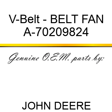 V-Belt - BELT, FAN A-70209824