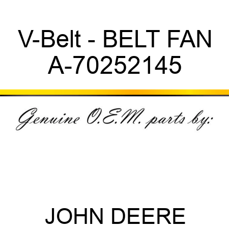 V-Belt - BELT, FAN A-70252145
