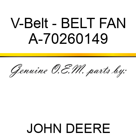 V-Belt - BELT, FAN A-70260149
