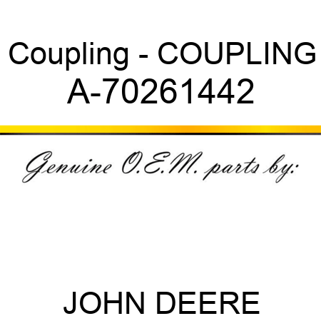 Coupling - COUPLING A-70261442