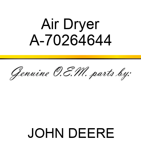 Air Dryer A-70264644