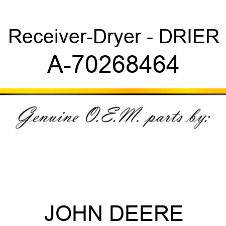 Receiver-Dryer - DRIER A-70268464
