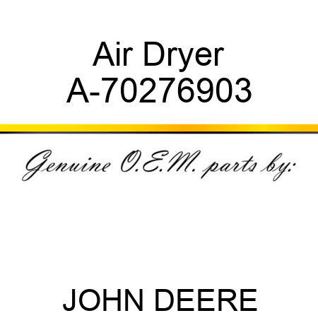 Air Dryer A-70276903