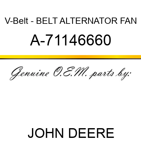 V-Belt - BELT, ALTERNATOR FAN A-71146660