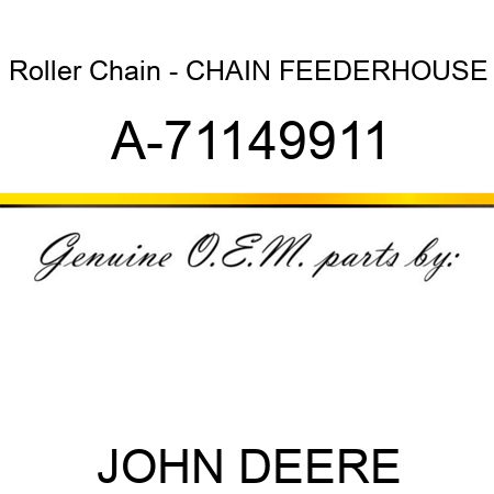 Roller Chain - CHAIN, FEEDERHOUSE A-71149911