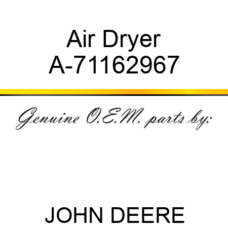 Air Dryer A-71162967