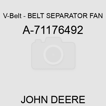 V-Belt - BELT, SEPARATOR FAN A-71176492