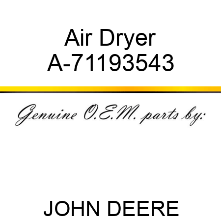 Air Dryer A-71193543