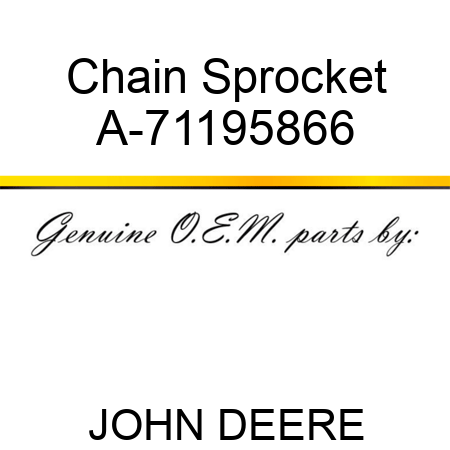 Chain Sprocket A-71195866