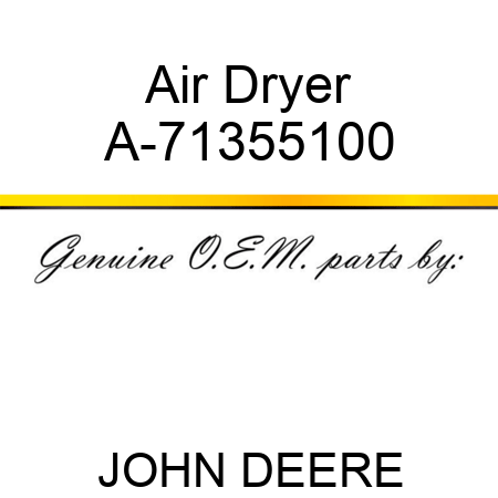 Air Dryer A-71355100