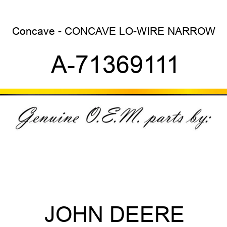 Concave - CONCAVE, LO-WIRE, NARROW A-71369111