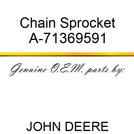 Chain Sprocket A-71369591
