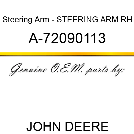 Steering Arm - STEERING ARM RH A-72090113