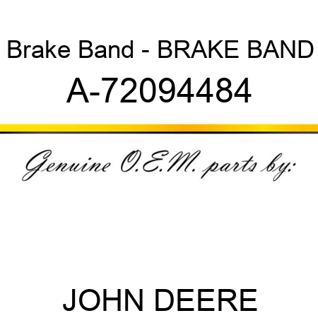 Brake Band - BRAKE BAND A-72094484