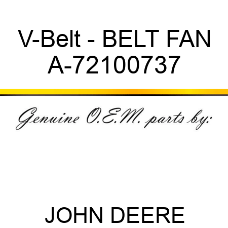 V-Belt - BELT, FAN A-72100737