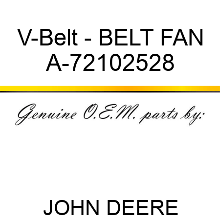 V-Belt - BELT, FAN A-72102528