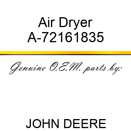 Air Dryer A-72161835