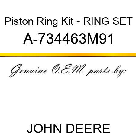 Piston Ring Kit - RING SET A-734463M91