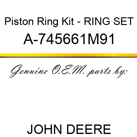 Piston Ring Kit - RING SET A-745661M91