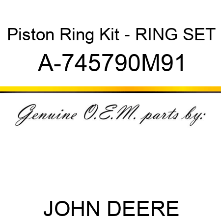 Piston Ring Kit - RING SET A-745790M91